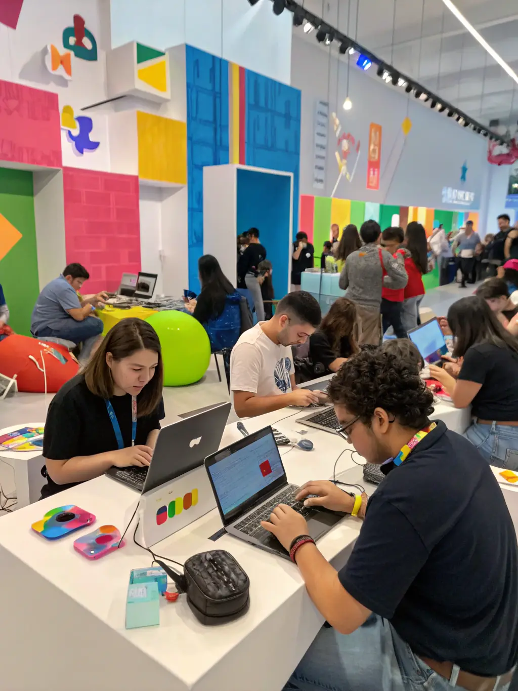 A vibrant and engaging social media campaign visual, highlighting creative content and audience interaction, representing TechTellers' creative campaign expertise.