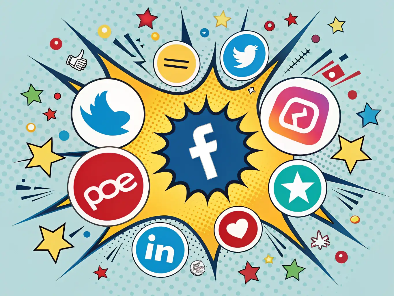 A dynamic visual of diverse social media platforms, illustrating the power of social media marketing in engaging audiences and building brand loyalty.